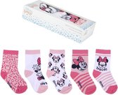 Minnie Mouse - kraamcadeau - baby / peuter - sokken - 5 paar in Disney cadeaubox- maat 15/16