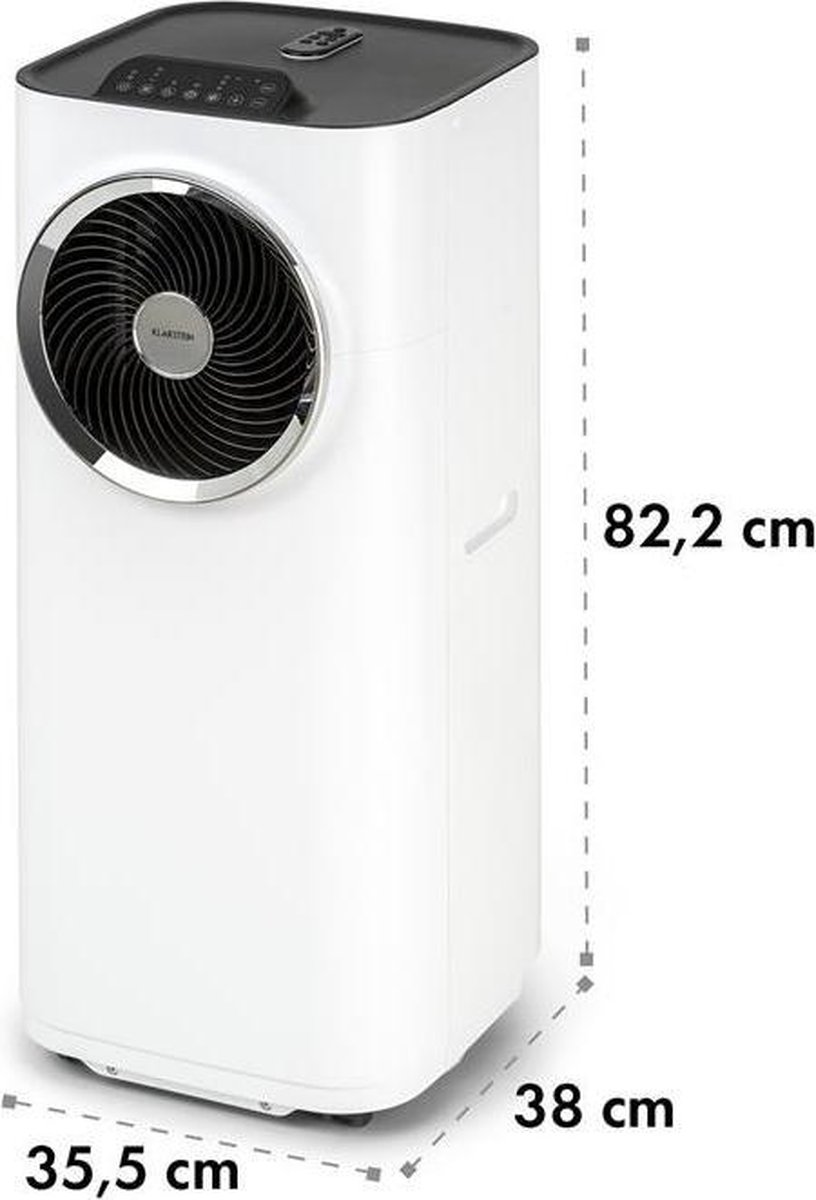 Mobiele airconditioner Klarstein 12.000 BTU 3,4 kW koelvermogen, 5-in-1 luchtkoeler, ontvochtiger, ventilator, app-bediening - Afbeelding 3