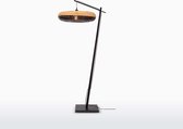 GOOD&MOJO Vloerlamp Palawan - Zwart/Naturel - Ø77cm - Scandinavisch,Bohemian - Staande lamp voor Woonkamer - Slaapkamer