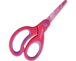 foto van Westcott kinderschaar - softgrip Junior - 13 cm - ronde punt - roze - AC-E21560