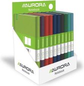 Aurora Set van 10 x Notitieboekje/Noteboek Python A6, geruit, met elastiek
