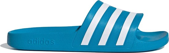 adidas Slippers - Maat 43 - Unisex - aquablauw - wit | bol.com