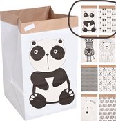 Cactula 2 papieren opbergzakken met print van Panda en Olifanten 2 verschillende maten