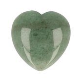 Ruben Robijn Aventurijn groen edelsteen hart 30 mm