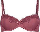 Hunkemöller Dames Lingerie Voorgevormde beugel bh Secret lace  - Rood - maat G70