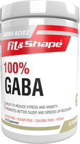 Fit&Shape 100% GABA (gamma-aminoboterzuur)  poeder pot 100gram (met maatschep)  33 doseringen
