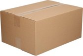 Verzenddoos dubbel golf 40x30x20cm 15 stuk bruin