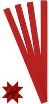 Vlechtstroken, rood, B: 15 mm, 6,5 cm, 100 stroken, 1 doos