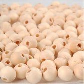 Houten kraal, d: 8 mm, gatgrootte 2 mm, china berry, 100stuks