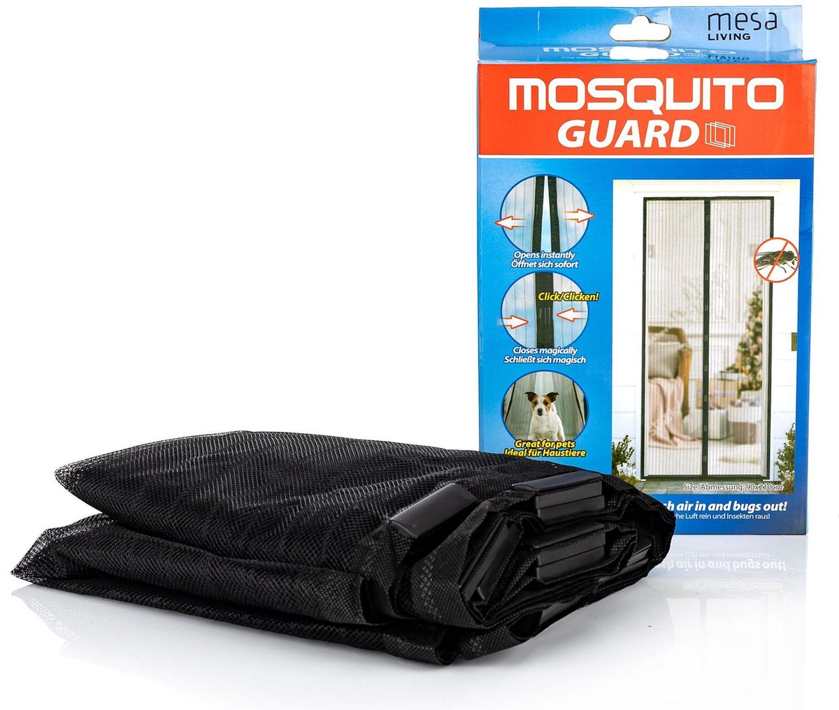 Mosquito Guard - Magnetisch Vliegengordijn - 90 x 210 cm - Horgordijnen - Hordeur - Mosquito Guard