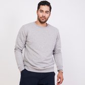 ULTRAMARINE Trui Heren met Ronde Hals van 100% Katoen - Sweater Heren met Lange Mouwen - Truien Heren Volwassenen - Sweatshirt Heren - Longsleeve Heren - Pullover Mannen - Grijs - XXL