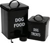 Nouvel Set contenant de nourriture et contenant de collation pour chien - Ensemble de contenants élégant pour la nourriture - Zwart