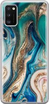 Samsung Galaxy A41 siliconen hoesje - Magic marble - Soft Case Telefoonhoesje - Multi - Marmer