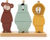 Trixie houten dieren puzzel stapelaar | Mr. Lion, Mr. Polar, Mr. Monkey | speelgoed