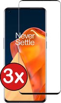 OnePlus 9 Pro Screenprotector Glas Tempered Glass - OnePlus 9 Pro Screen Protector Glas Gehard - 3 PACK