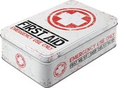 Bewaar Blik EHBO - First Aid (in leuk exclusief relief design)