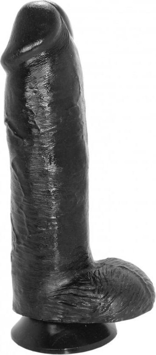 Goedkoopste XXLTOYS - Leejohn - Large Dildo - Inbrenglengte 22 X 6 cm - Black - Uniek Design Realistische Dildo – Stevige Dildo – voor Diehards only - Made in Europe