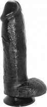 XXLTOYS - Leejohn - Large Dildo - Inbrenglengte 22 X 6 cm - Black - Uniek Design Realistische Dildo – Stevige Dildo – voor Diehards only - Made in Europe