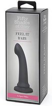 Feel it Baby G-Spot Dildo - Black - Silicone Dildos