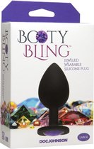 Booty Bling - Spade Large - Purple - Butt Plugs & Anal Dildos