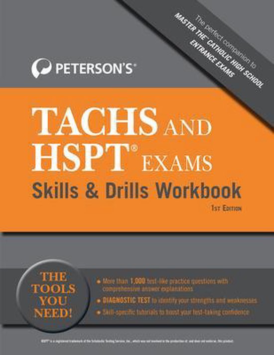 Peterson’s TACHS and HSPT Exams Skills & Drills Workbook - cover