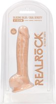 Silicone Dildo With Balls - Flesh - 22,8 cm - Realistic Dildos