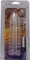 Vibrating Penis Extension Sleeve - Transparent - Sleeves