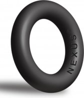 ENDURO+ Thick Silicone Super Stretchy Cock Ring - Black - Cock Rings - Accessories