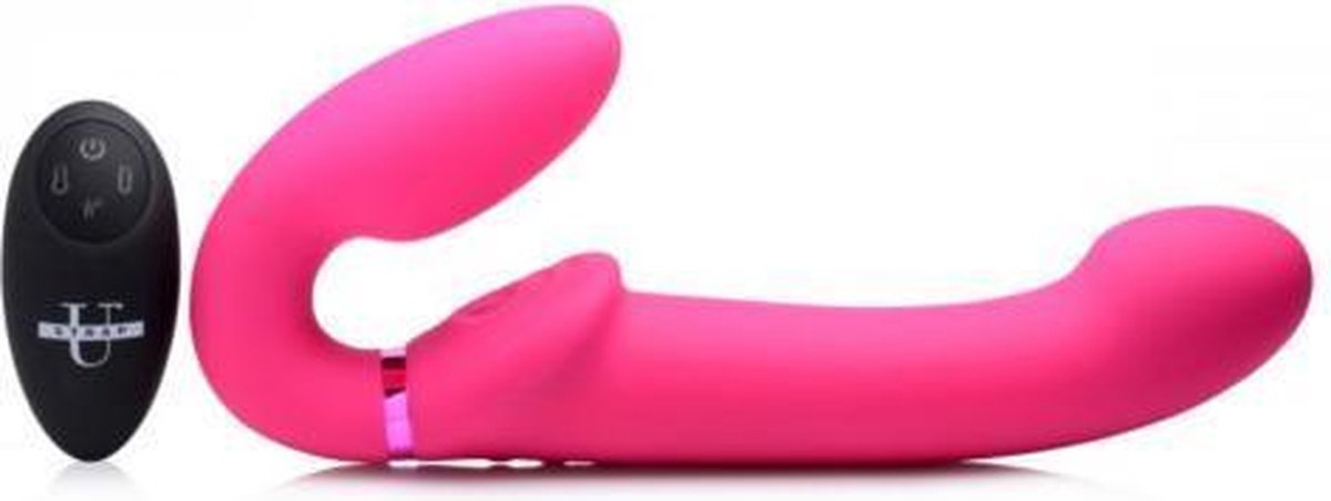 Goedkoopste G-Pulse Vibrerende Strapless Dildo Met Afstandsbediening- Roze - Roze - Sextoys - Dildo's - Toys voor dames - Strap on