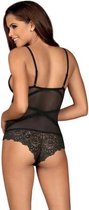 Bondea Transparante Body - L/XL - Zwart - Sexy Lingerie & Kleding - Lingerie Dames -  Dames Lingerie - Body