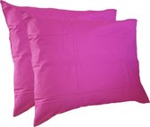 Kussenslopen 60x70 Katoen Licht paars 2-pack