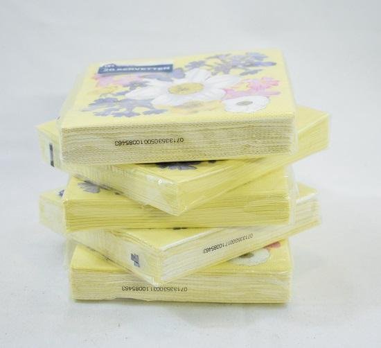 Servetten - 10 pakken van 20 stuks, 12 x 12 cm, 3-laags tissue - thema  bloemen/lente | bol.com