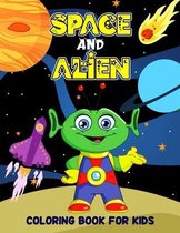 Space and Alien Coloring Book for Kids
