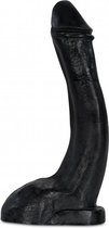 XXLTOYS - Boaz - Large Dildo - Inbrenglengte 30 X 7.5 cm - Black - Uniek Design Realistische Dildo – Stevige Dildo – voor Diehards only - Made in Europe