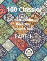 100 Classic Geometric coloring Book For Adults & Kids