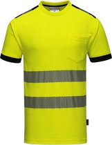 Portwest T181 - T-shirt Hi Vis Vision - Jaune/Noir - Taille R M