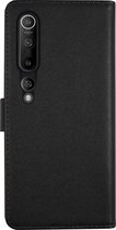 BMAX Leren book case hoesje geschikt voor Xiaomi Mi 10 / Lederen book cover / Beschermhoesje / Telefoonhoesje / Hard case / Telefoonbescherming - Zwart