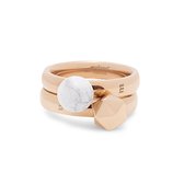 Melano Twisted Got To Be You ring set - dames - rosekleurig - maat 64