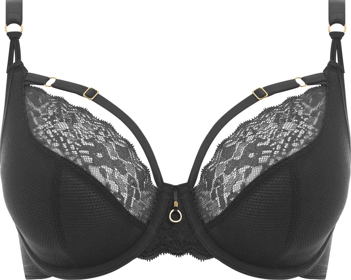 Freya TEMPTRESS UW Plunge Bra Vrouwen Beha - BLACK - Maat 75D (EU)