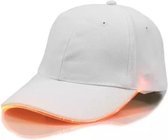 1 x Lichtgevende Pet - Wit - Met Oranje verlichting - Koningsdag