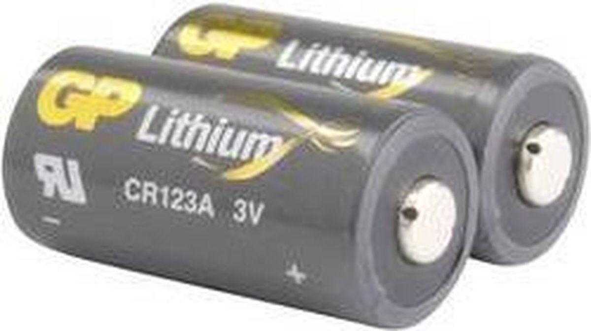 CR123A batterij GP lithium 3V 2 stuks