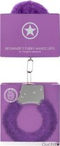 Beginner's Handcuffs Furry - Purple - Handcuffs - Bondage