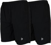 2-Pack Donnay Micro Fibre Short - Sportbroek - Heren - Black (020) - maat M