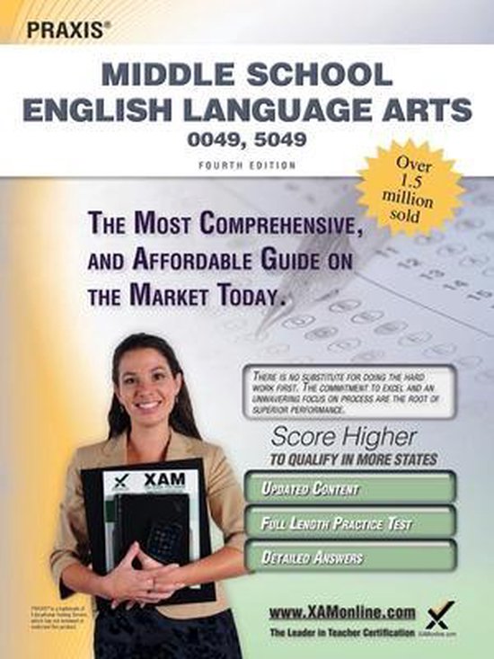 Praxis Middle School English Language Arts 0049, 0059 - cover