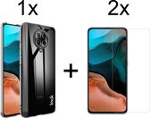 Xiaomi Redmi K30 Pro hoesje siliconen case transparant hoesjes cover hoes - 2x Xiaomi Redmi K30 Pro screenprotector