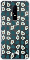 OnePlus 6 Hoesje Transparant TPU Case - Avocado's #ffffff