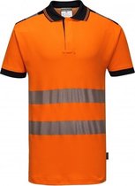 Portwest T180 - Hi-Vis Vision Poloshirt - Orange/Zwart - R Maat S