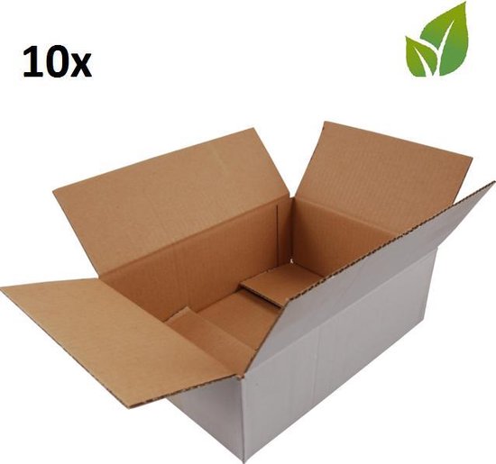 Power Escorts - Gerecycled - 10 stuks - Verzenddoos - 380 x 240 x 95 mm - wit