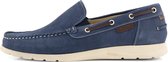 Travelin Seatown - Heren Instappers - Leren Moccasins - Blauw - Maat 41