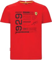 Scuderia Ferrari InfoGraphic T-shirt Red-5 L